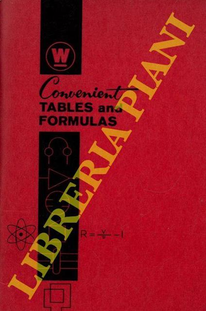 Convenient tables and formulas - copertina