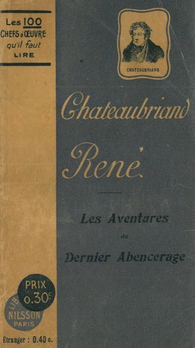 René suivi des Aventures du Dernier Abencerage - François-René de Chateaubriand - copertina