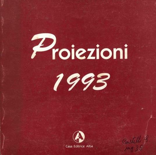 Proiezioni 1993 - Rino Boccaccini - copertina