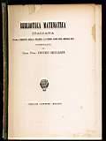 Biblioteca Matematica italiana dalle origini della stampa ai primi anni del secolo XIX - Pietro Riccardi - copertina