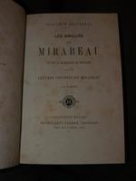 Les amours de Mirabeau et de la Marquise de Monnier suivis des lettres choisies de Mirabeau a la Marquise