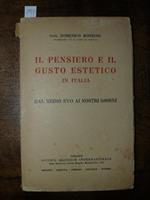Il pensiero e il gusto estetico in Italia. Dal Medioevo ai nostri giorni