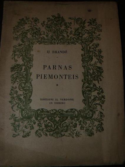 Ij Brandè parnas piemonteis - copertina