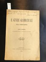 Il genere grammaticale nell'indoeuropeo. Studi e ricerche con riguardo anche ad altri gruppi linguistici