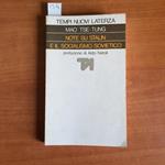 Note su Stalin e il socialismo sovietico. Prefazione di Aldo Natoli. A cura di Hu Chi-hsi