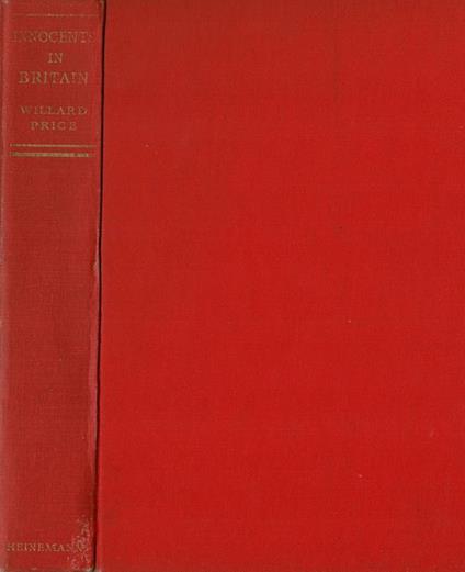 Innocents in Britain - Willard Price - copertina