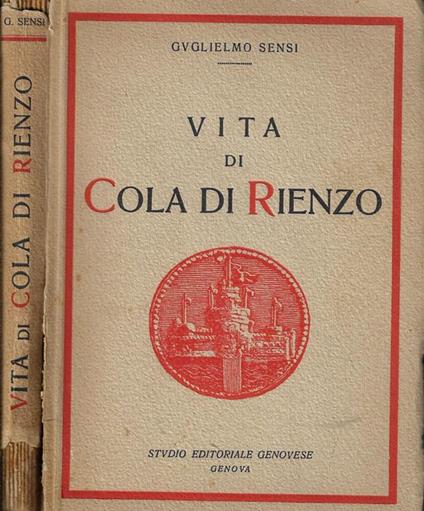 Vita di Cola di Rienzo - copertina