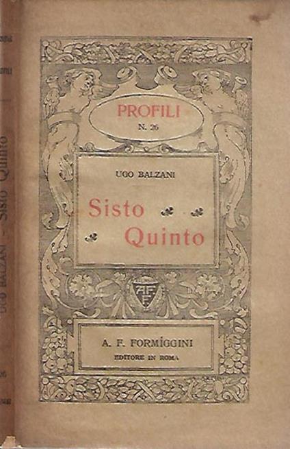 Sisto Quinto - Ugo Balzani - copertina