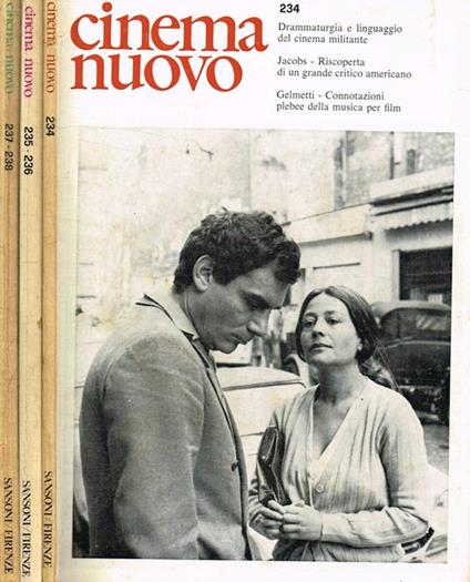 Cinema Nuovo. Rassegna bimestrale di cultura. Anno XXIV, 1975, n.234-235/236-237/238 - Guido Aristarco - copertina