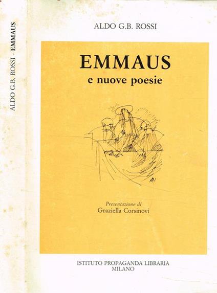 Emmaus e nuove poesie - Aldo G. B. Rossi - copertina