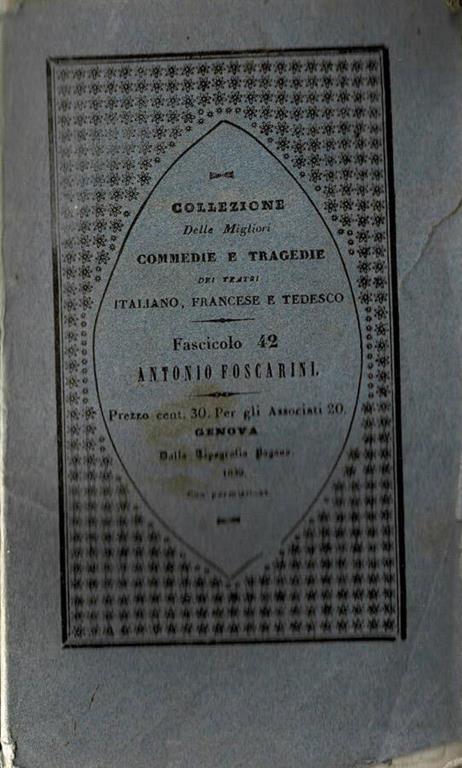 Antonio Foscarini - G. Battista Niccolini - copertina