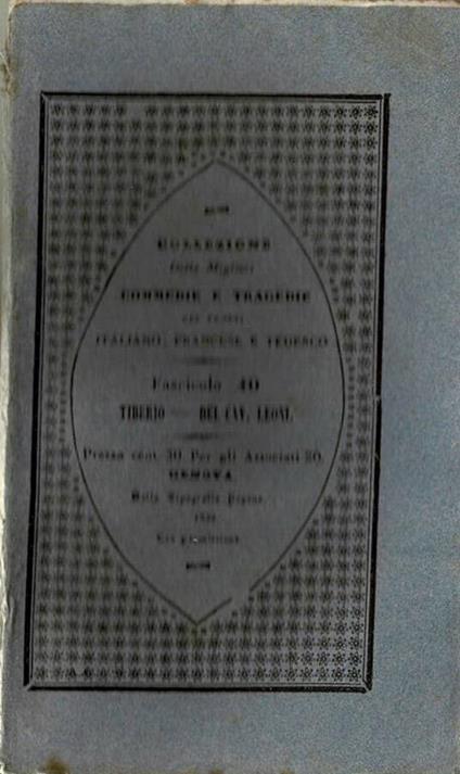 Tiberio - Margherita Bernardi Leoni - copertina