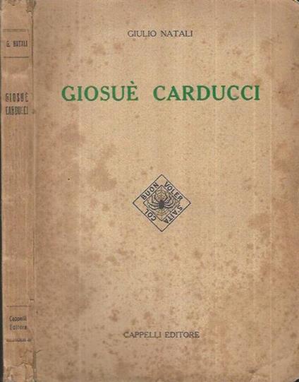 Giosué Carducci - Giulio Natali - copertina
