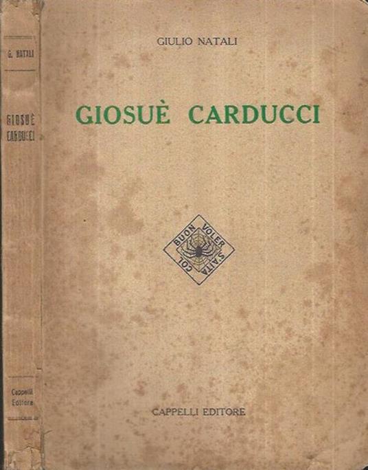 Giosué Carducci - Giulio Natali - copertina