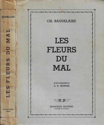 Les fleurs du mal - Charles Baudelaire - copertina