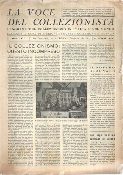 La voce del Collezionista - Anno I Numero 1, 3, 4 - copertina