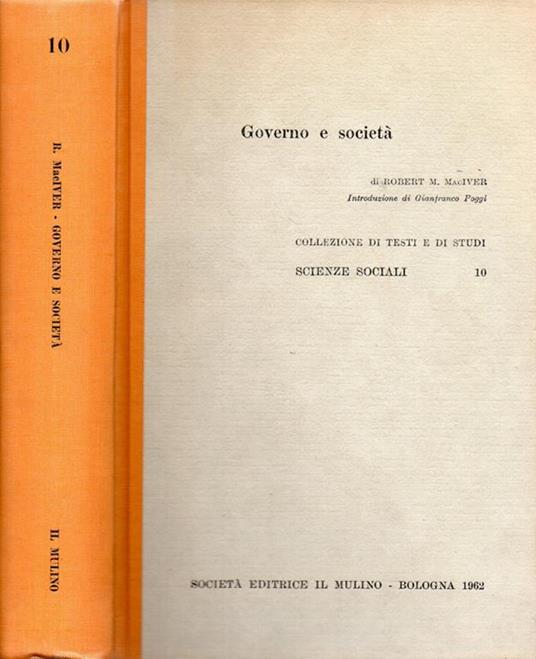 Governo e società - copertina