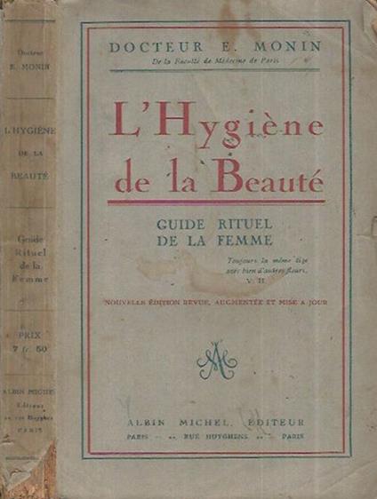 L' Hygiène de la Beauté - E. Monin - copertina