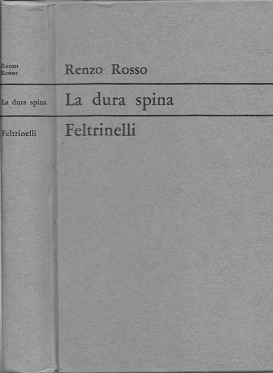 La dura spina - Renzo Rosso - copertina