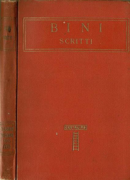 Scritti - Carlo Bini - copertina