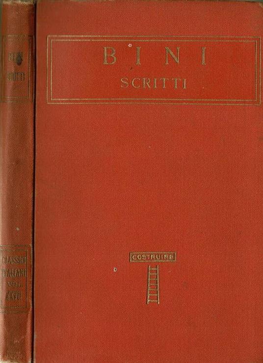 Scritti - Carlo Bini - copertina