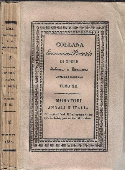Opere dell'Abate Giambattista Roberti di Bassano Tomo III - Giambattista Roberti - copertina