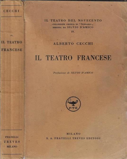 Il teatro francese - Alberto Cecchi - copertina