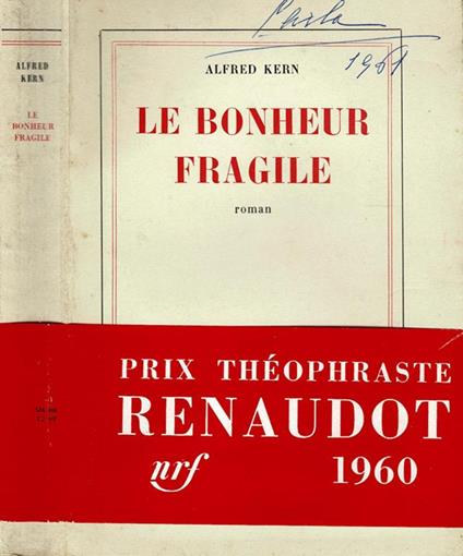 Le bonheur fragile - Alfred Kern - copertina