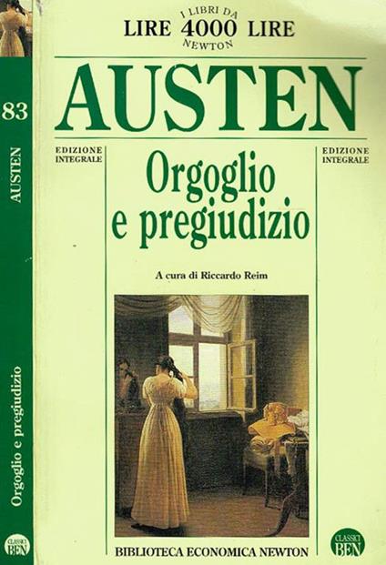 Orgoglio e pregiudizio - Jane Austen - copertina