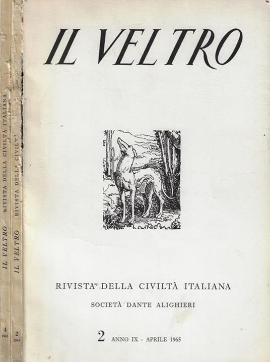 Il Veltro Anno 1965 n. 2-4 - copertina