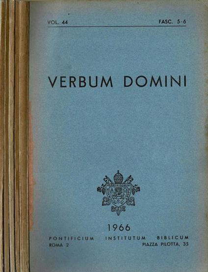 Verbum Domini - copertina
