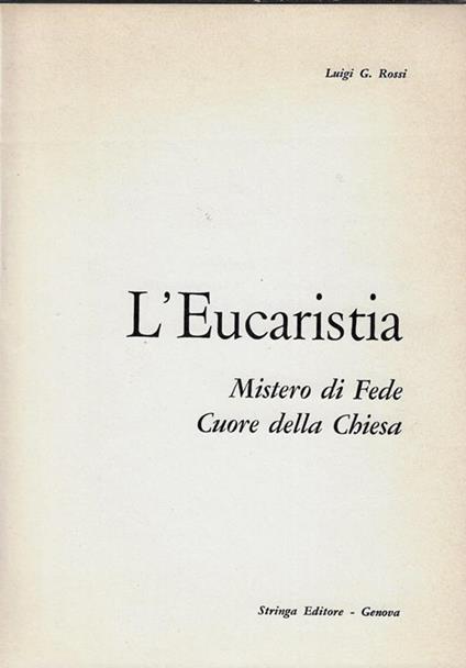 L' eucarestia - Luigi Rossi - copertina