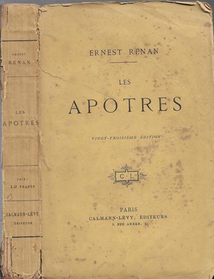 Les Apotres - Ernest Renan - copertina