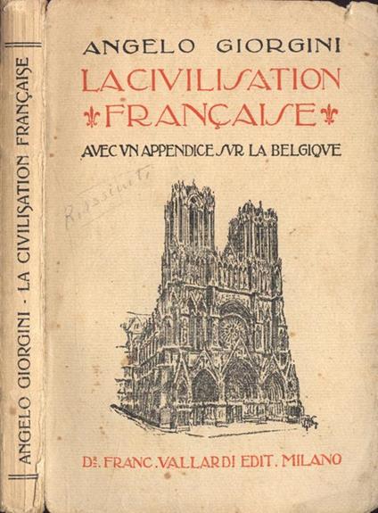 La civilisation francaise - Angelo Giorgini - copertina
