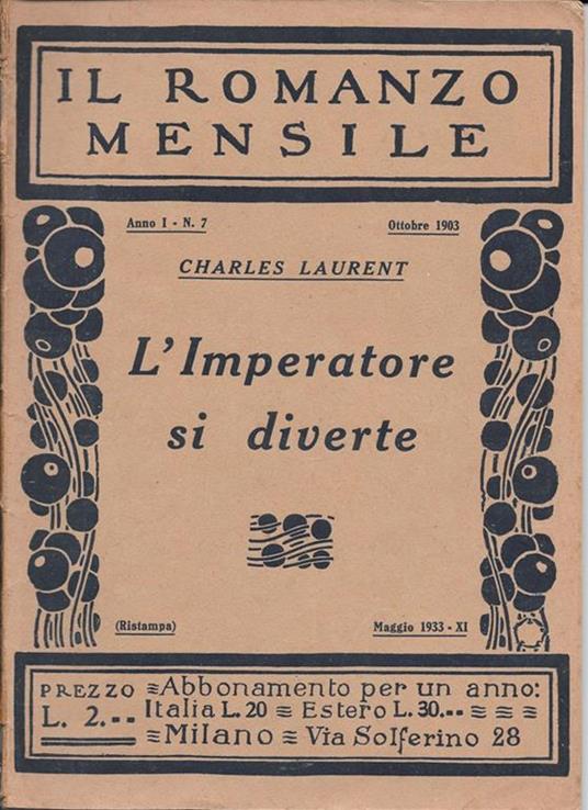 L' imperatore si diverte - copertina