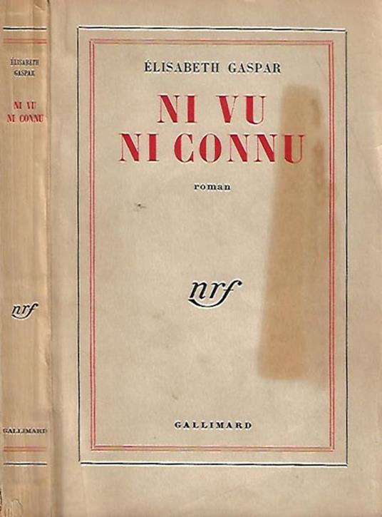 Ni vu ni connu - copertina