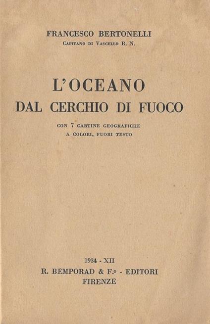 L' oceano dal cerchio di fuoco - Francesco Bertoncello - copertina