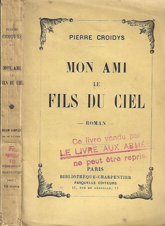 Mon ami le fils du ciel - Pierre Croidys - copertina