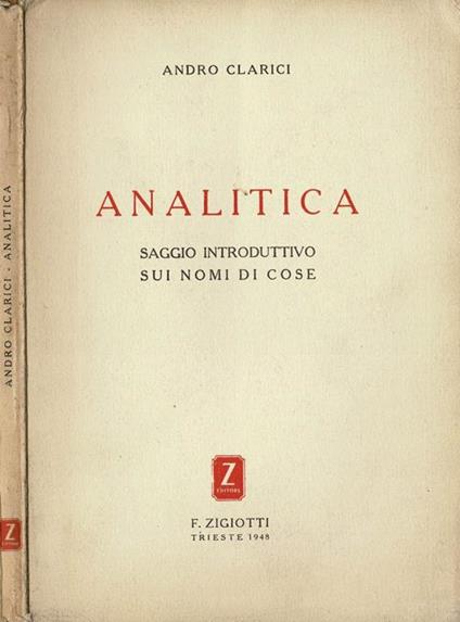 Analitica - copertina