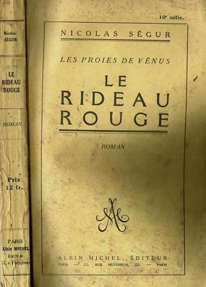 Les Proies de Vènus - Le Rideau Rouge - copertina