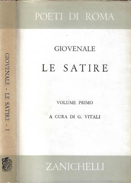 Le Satire vol. I - copertina