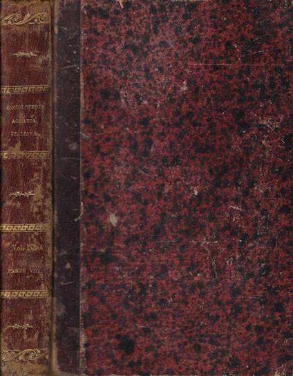 Enciclopedia agraria italiana redatta da agronomi delle diverse provincie - Gaetano Cantoni - copertina