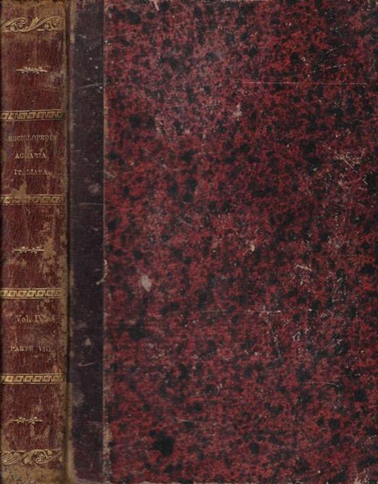 Enciclopedia agraria italiana redatta da agronomi delle diverse provincie - Gaetano Cantoni - copertina