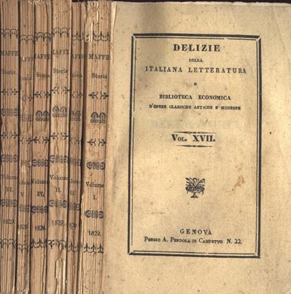 Le istorie dell' Indie orientali Vo. I - II - III - IV - V - VI - Giovanni Pietro Maffei - copertina