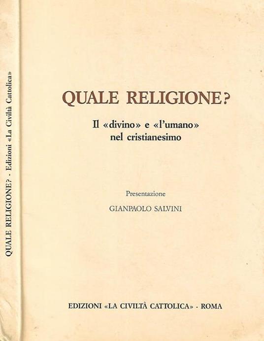 Quale religione? - copertina
