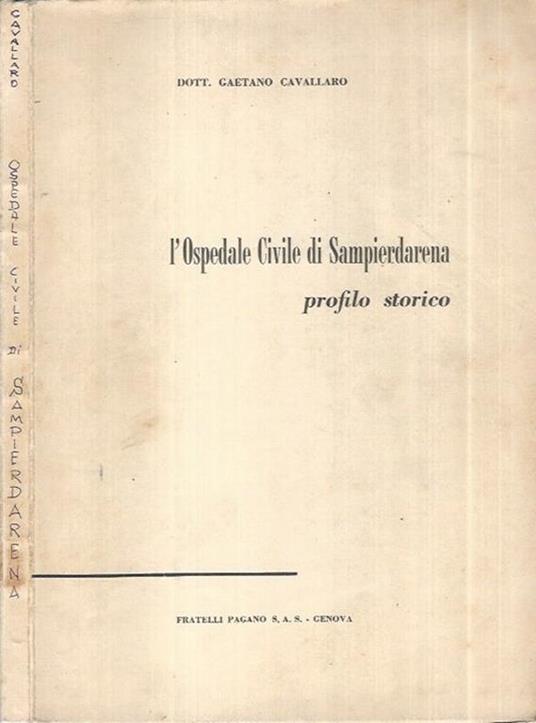 L' Ospedale civile di Sampierdarena - copertina