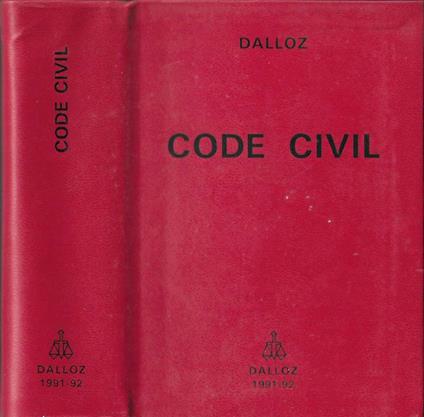 Code Civil – 1991-92 - copertina