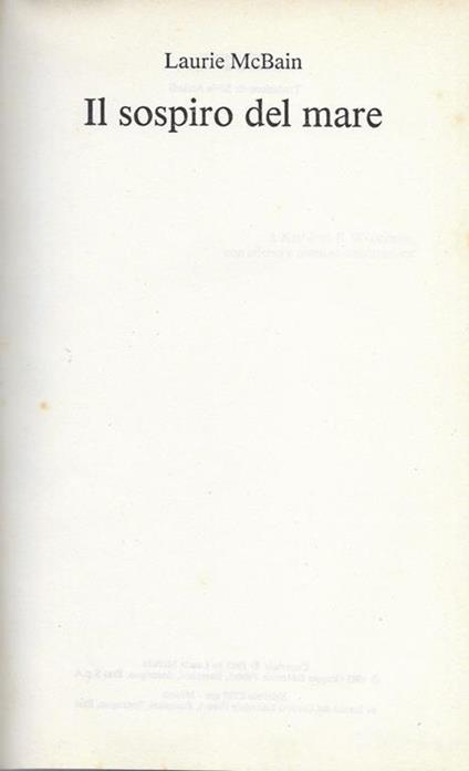 Il sospiro del mare - Laurie McBain - copertina