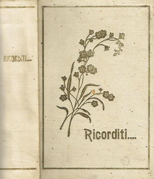 Ricorditi… - copertina