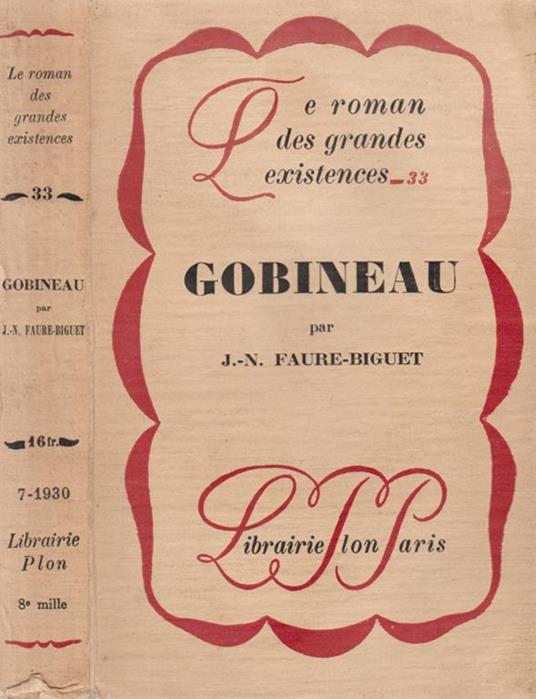 Gobineau - Jacques-Napoléon Faure-Biguet - copertina